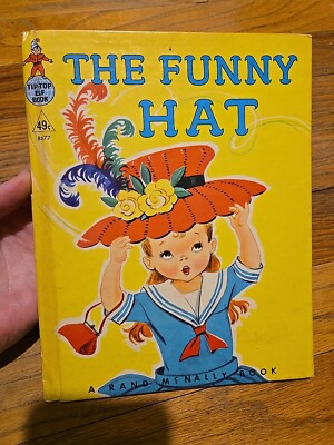 Vtg Mcm Tip-top Elf Book 'The Funny Hat 1959 By Marjorie Barrows Dorothy Grider