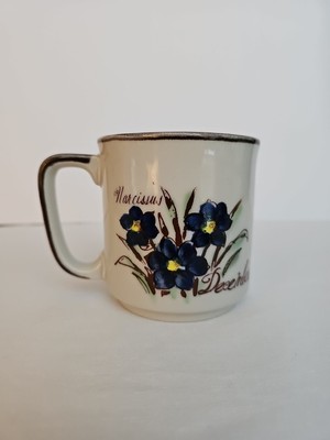 Vintage 1970's December Narcissus Flower Mug - Pretty!