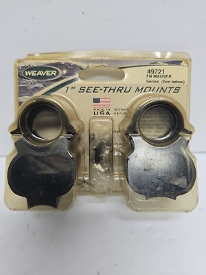 Weaver 1'' See Thru Mounts 49721 FN Mauser
