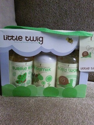 NEW Little Twig Organic Baby Wash Essentials Gift Set Unscented Natural