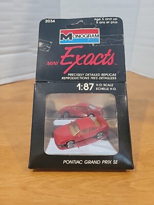 Monogram Mini Exacts 1:87 #2034 Pontiac Grand Prix SE Vintage 1990 
