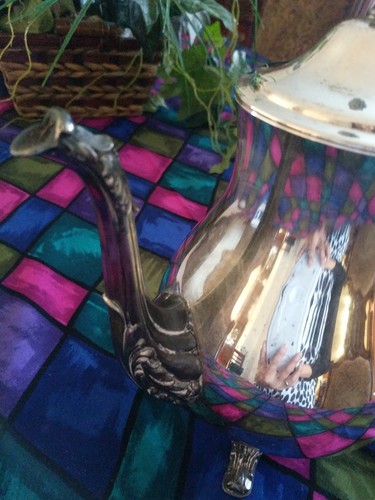 vintage wm rogers silverplate teapot/pitcher
