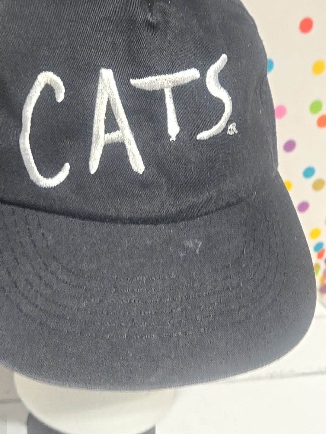 Vintage Universal Cats Musical Snapback Hat Black Adjustable Cap 