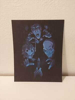 Doctor Who Villans 8x10 Art Print, Blue (Nerd Block)