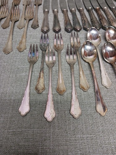 Berndorf Royal Chippendale cutlery Silverplate Flatware 42 pieces