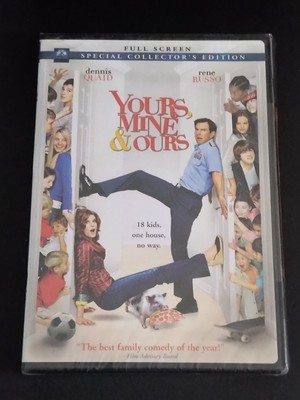 Yours, Mine & Ours DVD Full Screen  Movie Dennis Quaid NEW film funny 