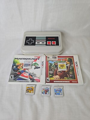 Nintendo 3DS XL DSI Lite NES Controller Hard Shell Case, Mario Kart 7, D Kong 