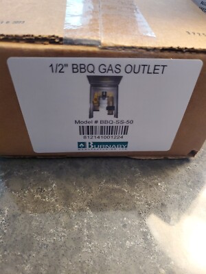 Burnaby BBQ-SS-50  BBQ Gas Outlet, 1/2'' NPT Inlet, 1/2'' Quick Disconnect Outlet