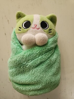 Purritos 7 Inch Cat In Blanket Plush Series 2 - Matcha