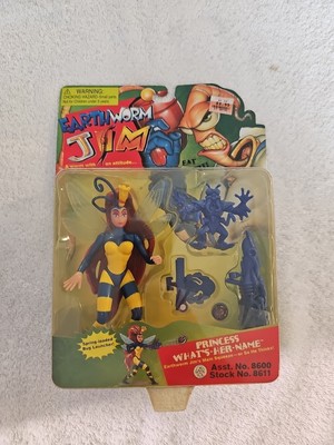 Earth Worm Jim Princess What's-Her-Name Playmates 1994 Spring Loaded MOC
