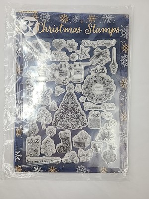 Simply Cards and Papercraft Magazine Issue 251 Free Gift Christmas Stamps  1308