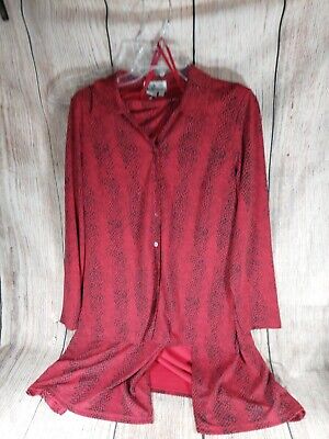 Womens 2 Piece Outfit Red Top With Skirt Size Medium From Style & Co. Collection