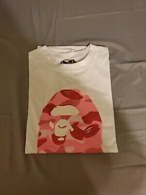 A Bathing Ape Bape Pink Camo T-Shirt Tee Large