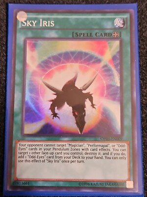 Yugioh! VLP Sky Iris - OP03-EN009 - Super Rare - Unlimited Edition 