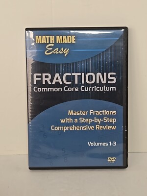 Math Made Easy Fractions Common Core Curriculum Volume 1-3 (DVD)
