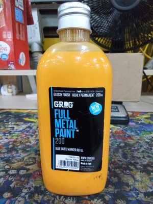 GROG Full Metal Paint Alcohol-base 200ml Paint Refill Art Supplies 164ep