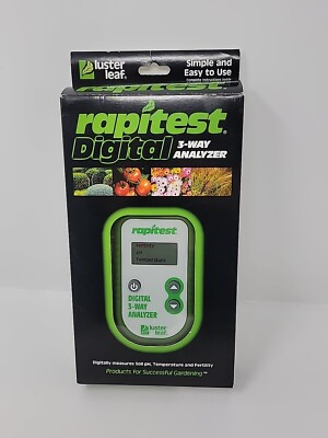 RAPITEST 3 in 1 DIGITAL pH, FERTILITY, THERMOMETER SOIL GARDEN PLANT TEST TESTER