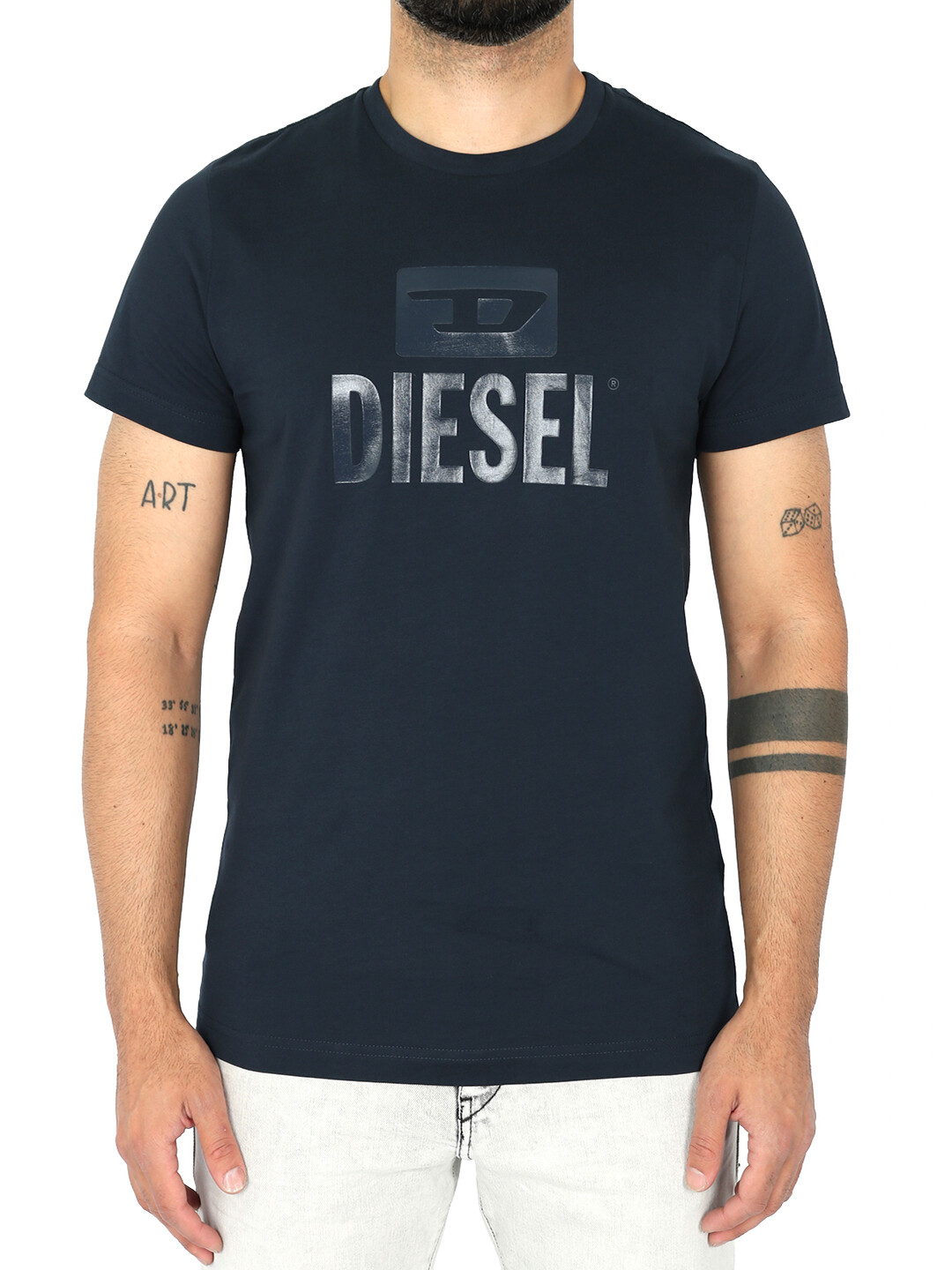 DIESEL｜SHORT-SLEEVED ROUND NECK T-SHIRTS (A10398 0BLAN $_10.JPG?set_id=880000500F