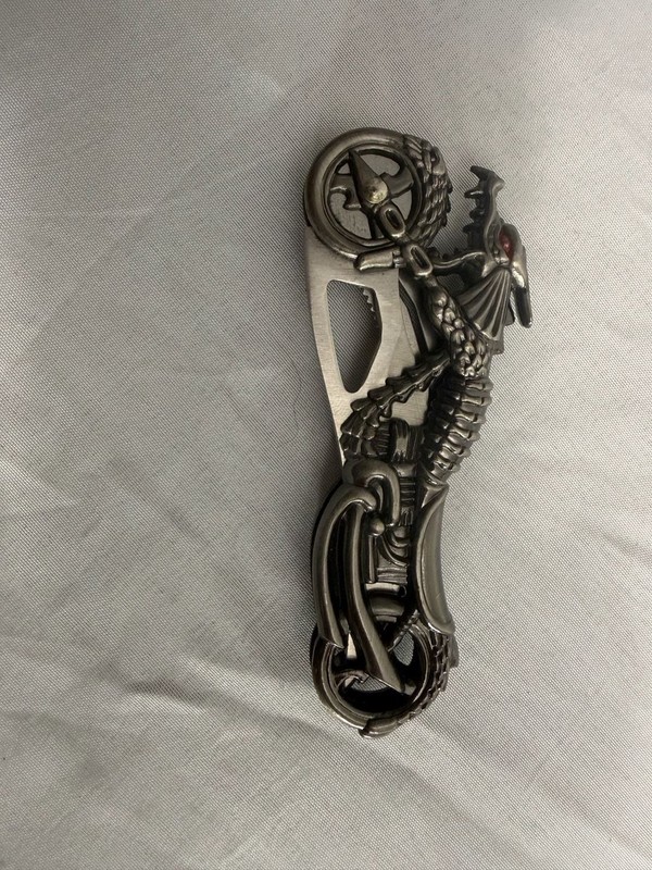 Vintage Dragon Motorcycle Folding Pocket Knife