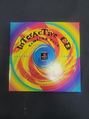 Interactive CD Sampler Pack Vol. 3 - Sony Playstation PS1 1996 w/ Sleeve