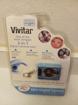 NEW Vivitar, Mini USB Digital Camera Still Videos or Web 3-in-1 Camera 