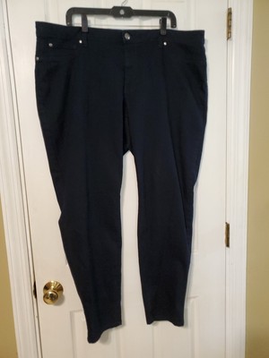 Jessica Simpson Kiss Me Black Denim Jeggings Junior Plus 24W Regular 