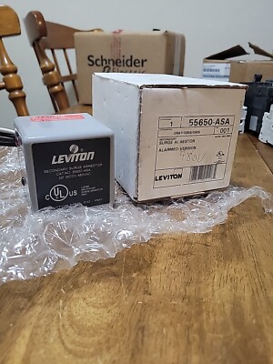  Leviton Secondary Surge Arrestor New 55650-ASA Alarmed Version Rated 650V RMS 