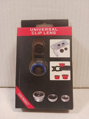 Cell Phone 3 in 1 Universal Professional Camera Lens Kit iPhone Android iPad