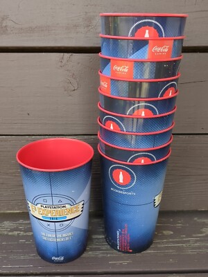 Lot Of 10 Playstation E3 Experience 2016 Coca Cola Cups Sony