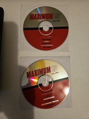 VINTAGE! Maximum CD Demo Disks  2003 Freelancer/Unreal II PC Games