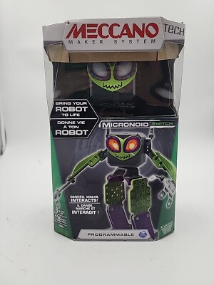 NIB Meccano Micronoid Switch Programmable Robot Building Kit NOB