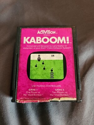 Kaboom! (Atari 2600, 1981) Authentic - Cartridge Only! 
