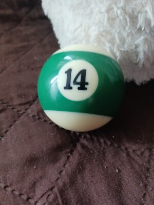 VTG Replacement Billiard Pool Ball 2 1/4'' Diameter Number 14 Stripe Green