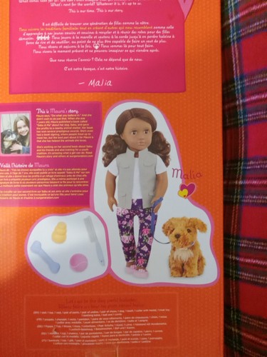 Our Generation Malia with Plush Dog Poodle 18" Doll & Pet Set New