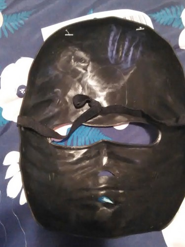 NINJA Warrior Full Face Mask Black/Green Design 8 1/2