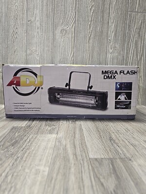 ADJ Mega Flash DMX Strobe 800W Effects Light Dimmable Sound Active 15.5  Control