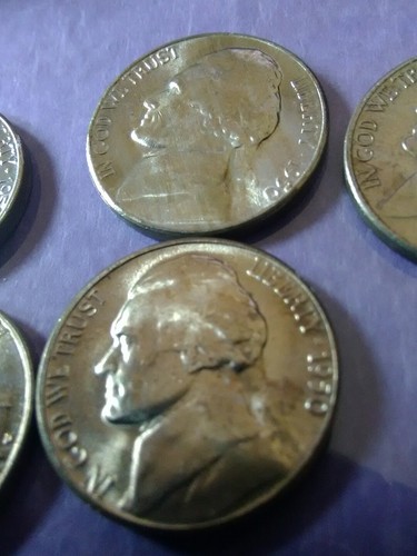 Key Date!! Awesome BU Roll of 40 1950-D Jefferson Nickels! Blazing Luster!