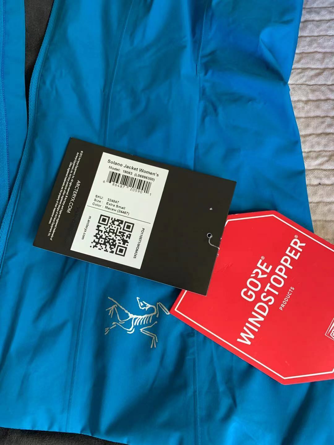 Pre-owned Medium Arcteryx Solano Jacket Womenssize：xs,mmacaw In Macaw