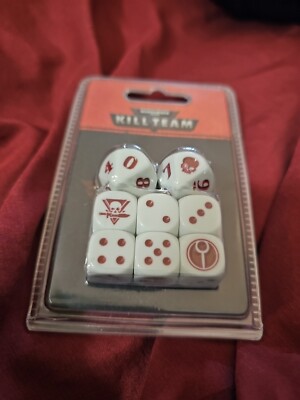 Warhammer 40K Kill Team T'AU Empire Dice Set OOP NIB 6 x D6 2 x D10 Free Ship! 