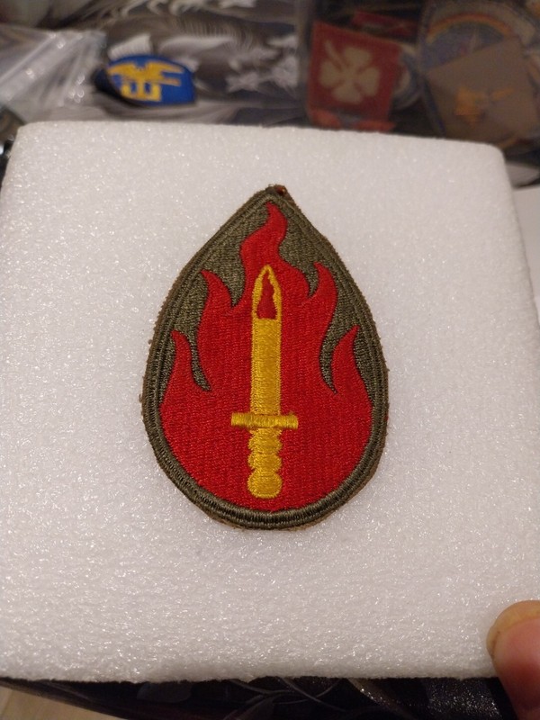 Patch Armee Us 63rd Infantry Division Ww2 Original 
