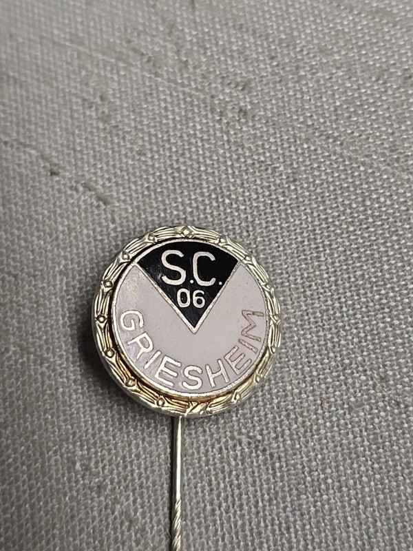 Alte Anstecknadel Ehrennadel Silber FuÃBall Sc 06 Griesheim  ( 296 )