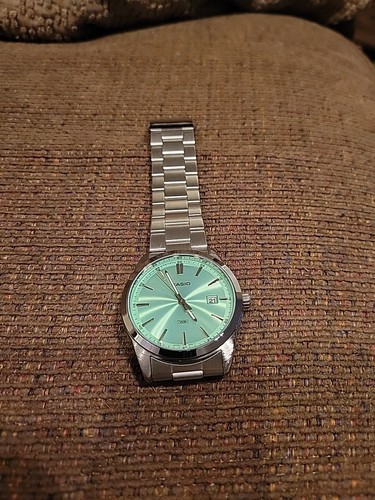 Casio MTP-VD03D-3A2 Men's Green Analog Watch Steel Band Date
