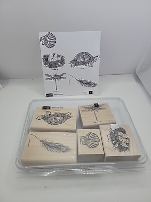 Nature s Nest Set of 5 Stampin Up Rubber Stamps Turtle *************************