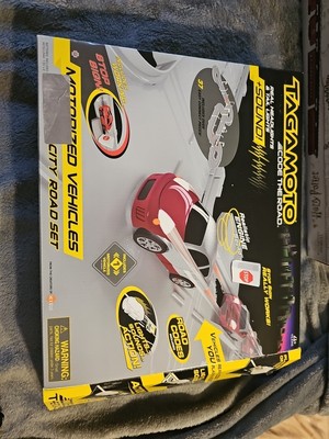 Tagamoto Code Road Motorized Vehicle (Stop Sign) City Road Track Set w/1 Car NEW