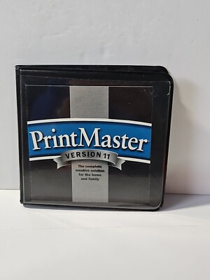 PrintMaster Platinum 11 DVD Set 6 Art CD's & Print SHop Deluxe Version 12 2001