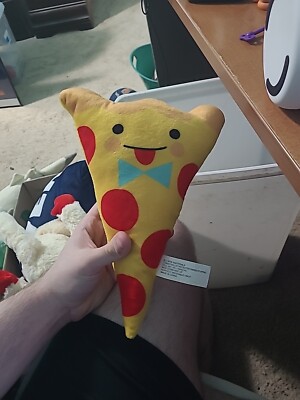Pizza Plush Snack Food Stuffed Animal MGS Group Bow tie Tongue Out 2016 Slice