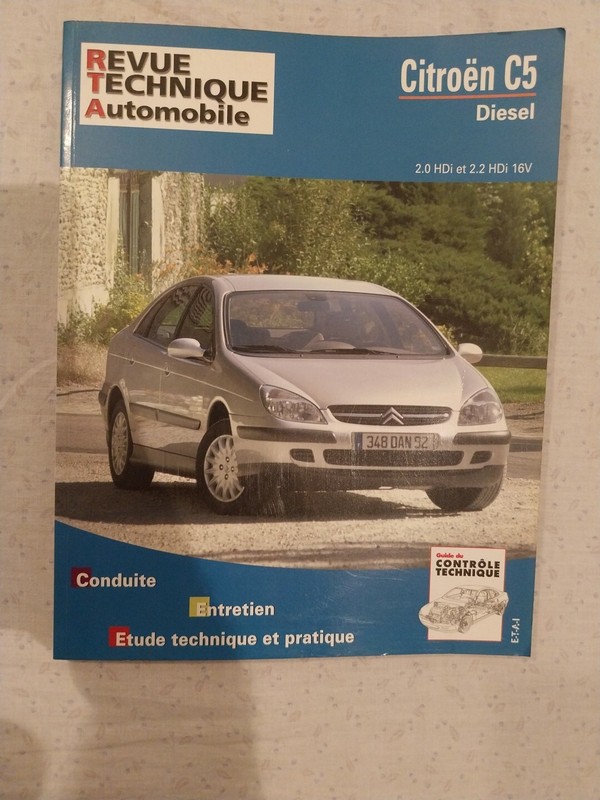Revue Technique Citroen C5 D 2.0 2.2 Hdi 16v X Sx Exclusive Auto Rta C5 Diesel