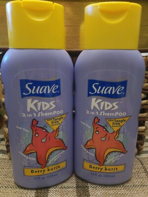 Suave KIDS 2 In 1 Shampoo BERRY BURST Lot of 2 bottles tangle free Discontinued