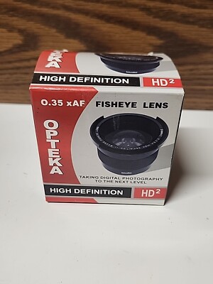 New In Box OPTEKA .35 X AF HD2 FISHEYE LENS for Canon