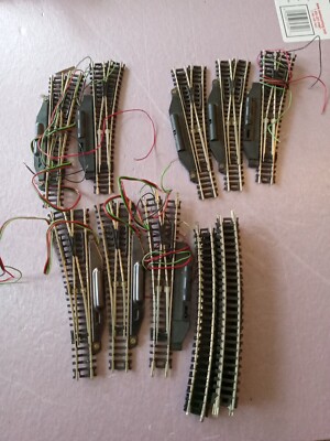 n scale atlas code 80 Standard switches Lot Of 8